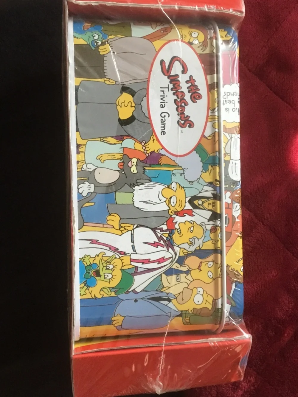 2000 The Simpsons Trivia Game/Collectible Tin and Poster Mint Condition